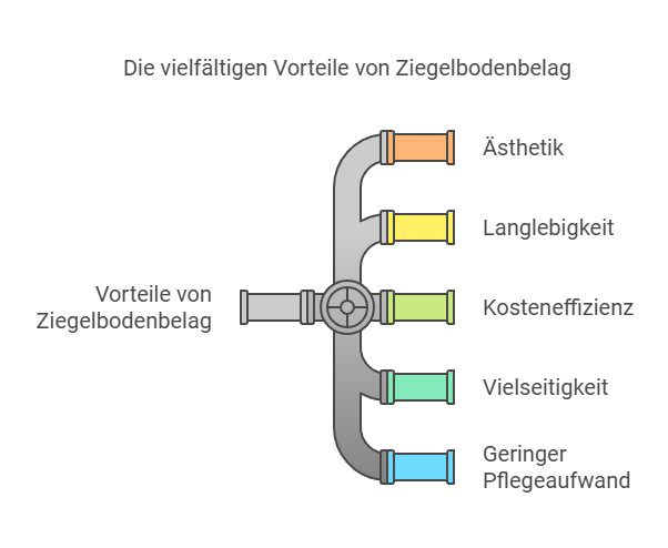 Ziegelboden Belag verlegen