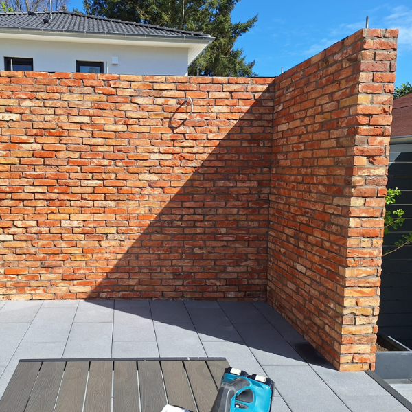 Ziegelfliesen wand